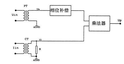 單相有功功率變送器基本電路圖